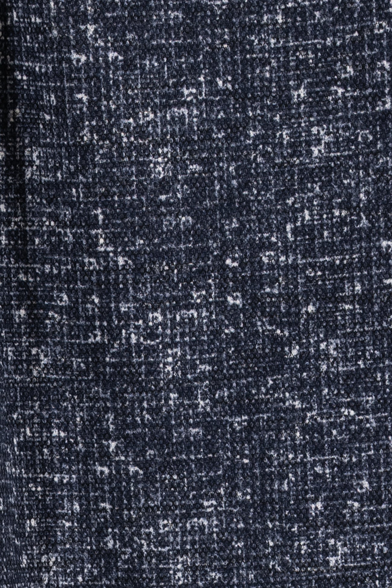 Indigo Tweedy Cotton Blend Fleece Knit