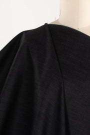 Inkwell Black Italian Cotton Denim Woven