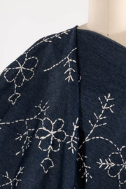 In Stitches Embroidered Indian Cotton Denim Woven - Special Cuts