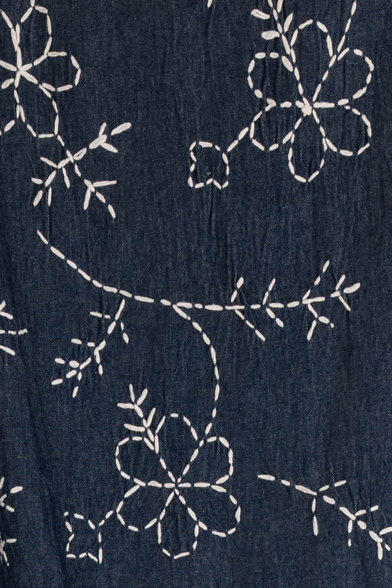 In Stitches Embroidered Indian Cotton Denim Woven - Special Cuts