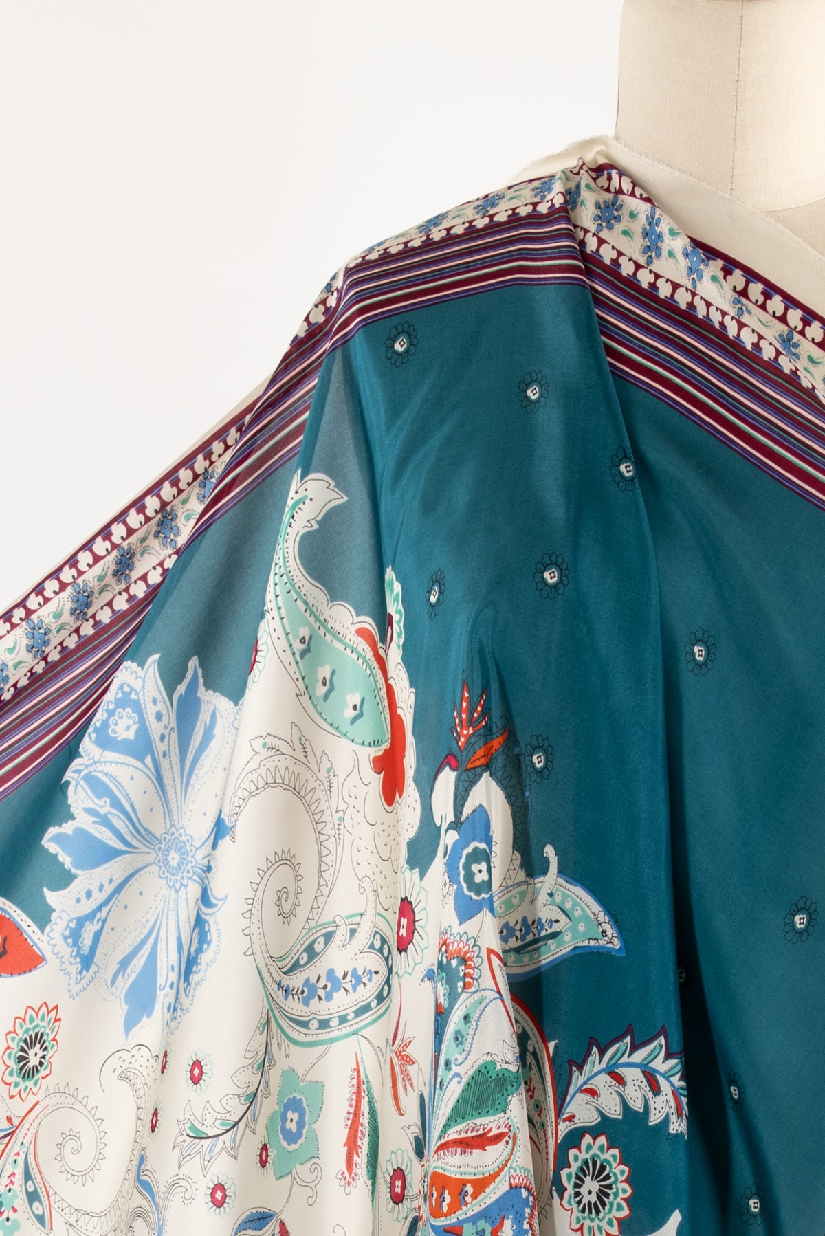 Iona China Silk Border Woven
