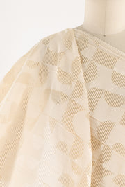 Ivory Lunette Jacquard Woven