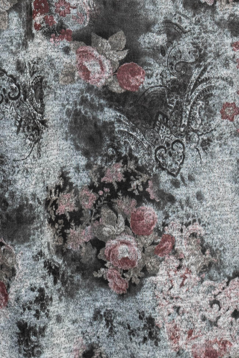 Juliet Roses Sweater Knit - Marcy Tilton Fabrics