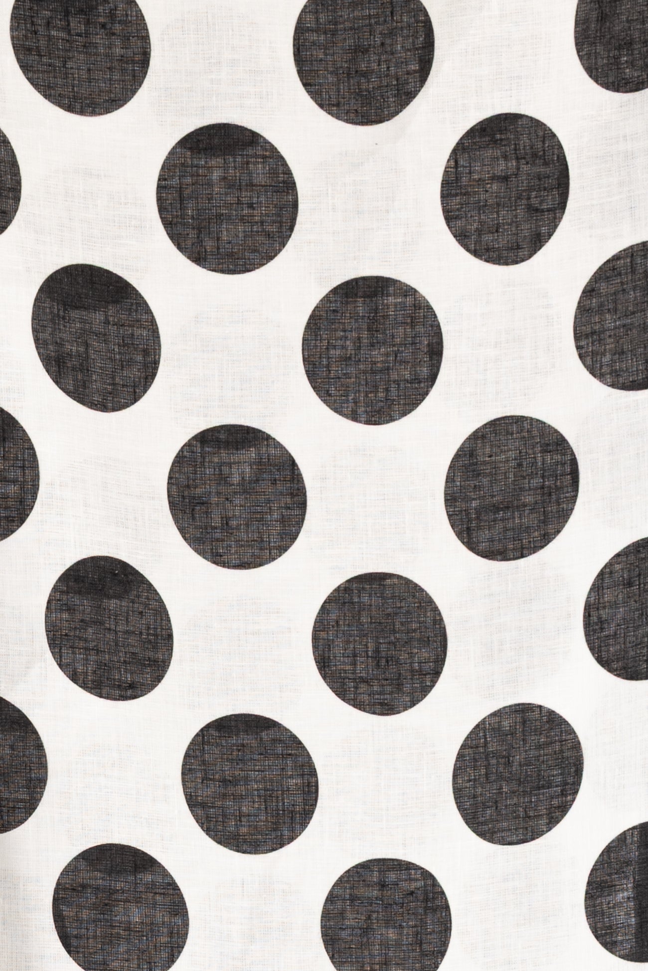 Jumbo Jet Dots Euro Linen Woven