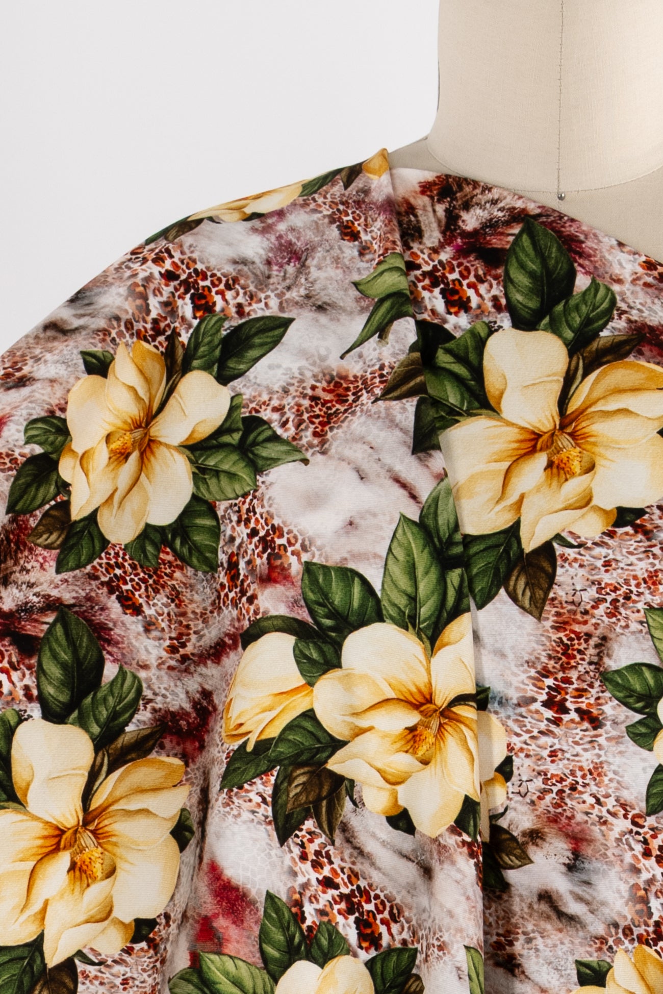 Jungle Gardenia Italian Cotton Woven