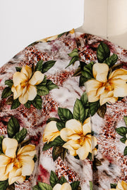 Jungle Gardenia Italian Cotton Woven