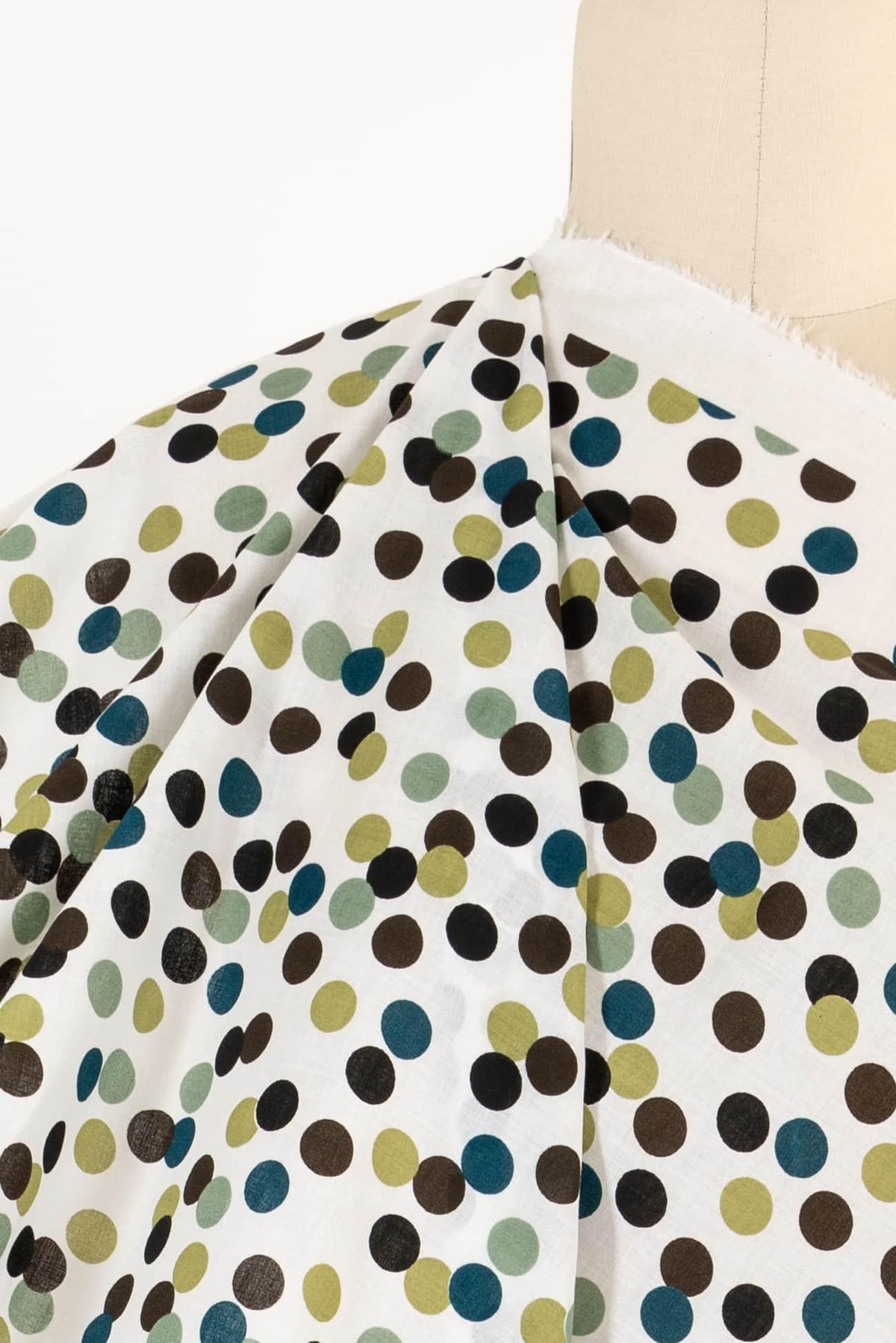 Junior Mint Dots Cotton Woven - Marcy Tilton Fabrics