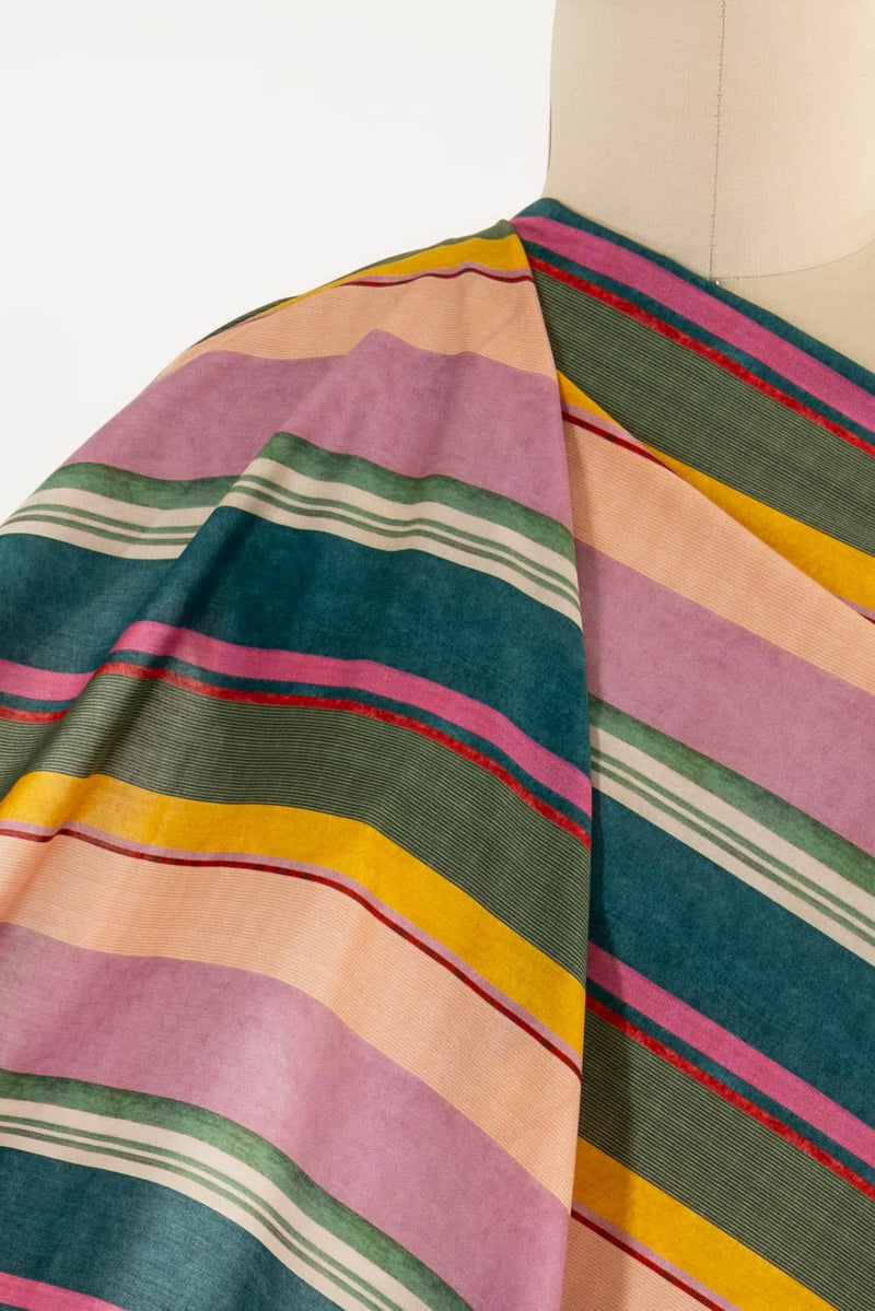 Kaleidostripe Liberty Cotton Woven - Marcy Tilton Fabrics