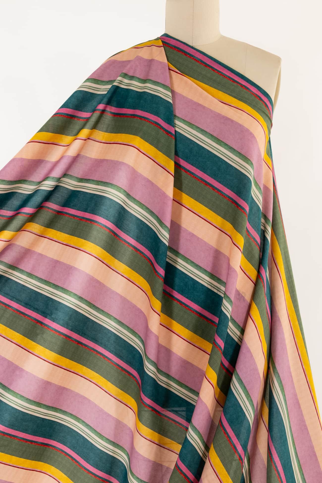 Kaleidostripe Liberty Cotton Woven - Marcy Tilton Fabrics