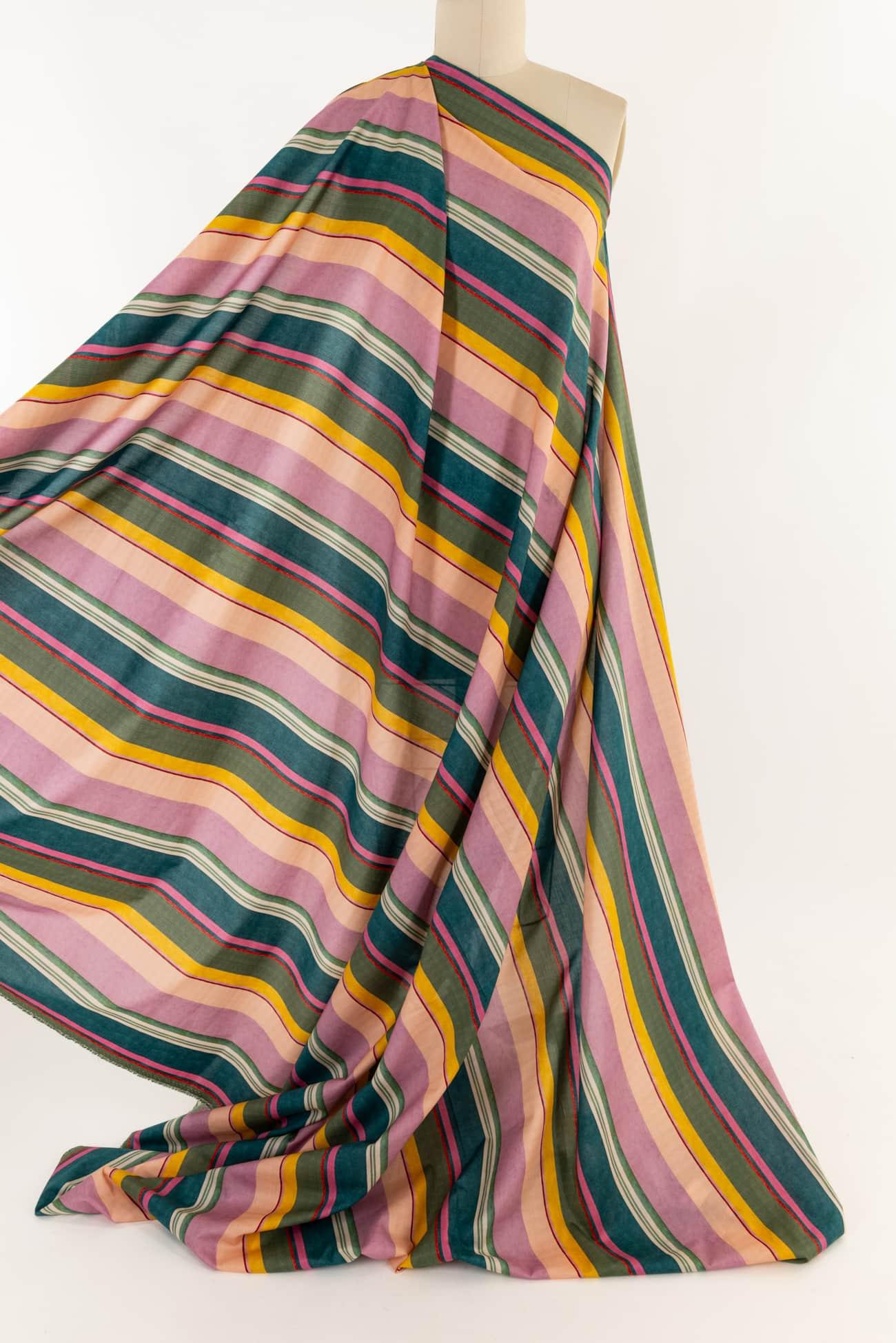 Kaleidostripe Liberty Cotton Woven - Marcy Tilton Fabrics