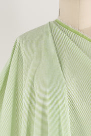 Kiwi Stripe Cotton Seersucker Woven