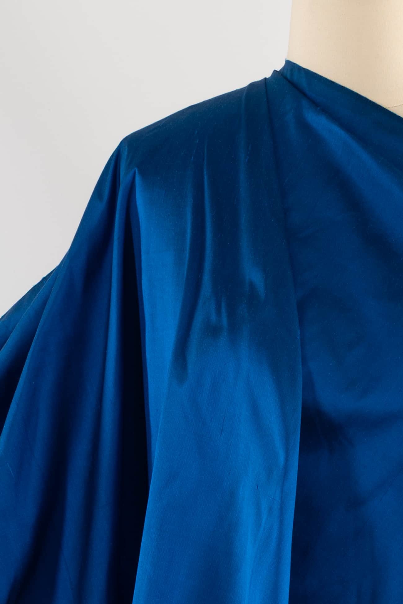 Klein Blue Silk Dupioni Woven