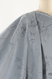 Graphite Garden Stretch Cotton Corduroy Woven