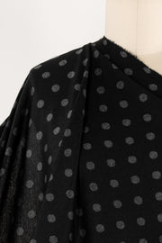 Lady Gray Dots USA Double Knit