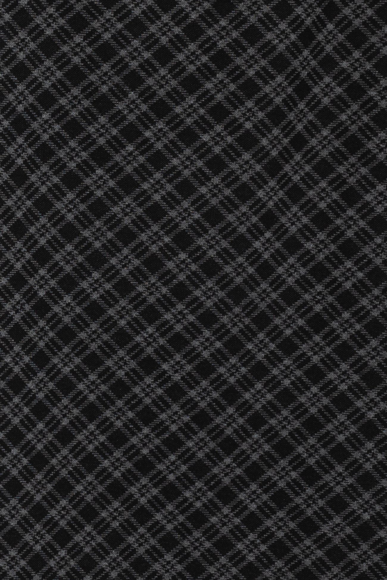 Lady Gray Plaid USA Double Knit