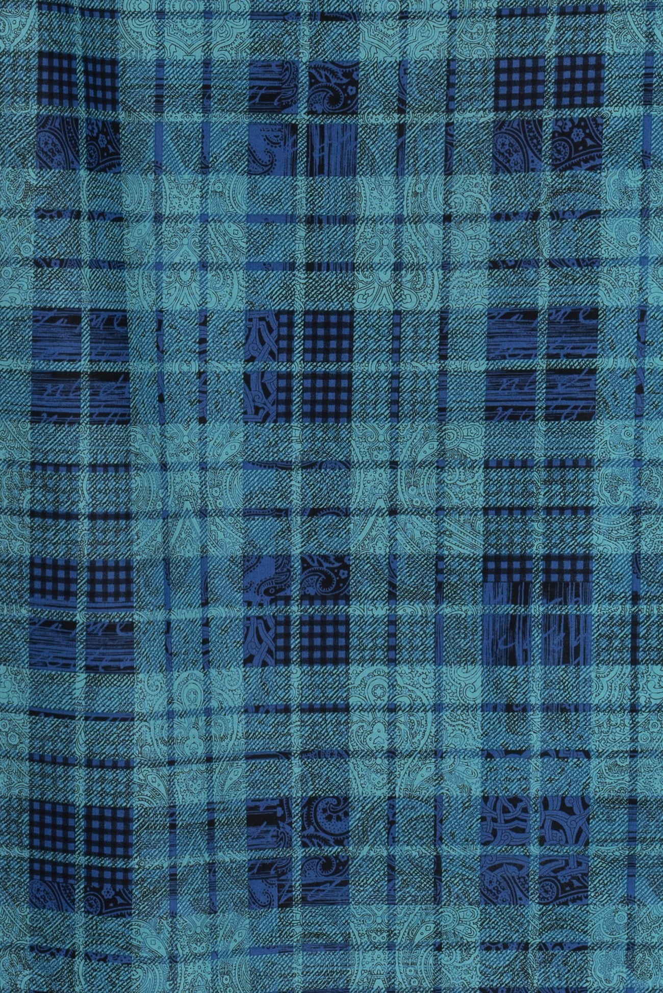 Lagoon Plaid Cotton Woven
