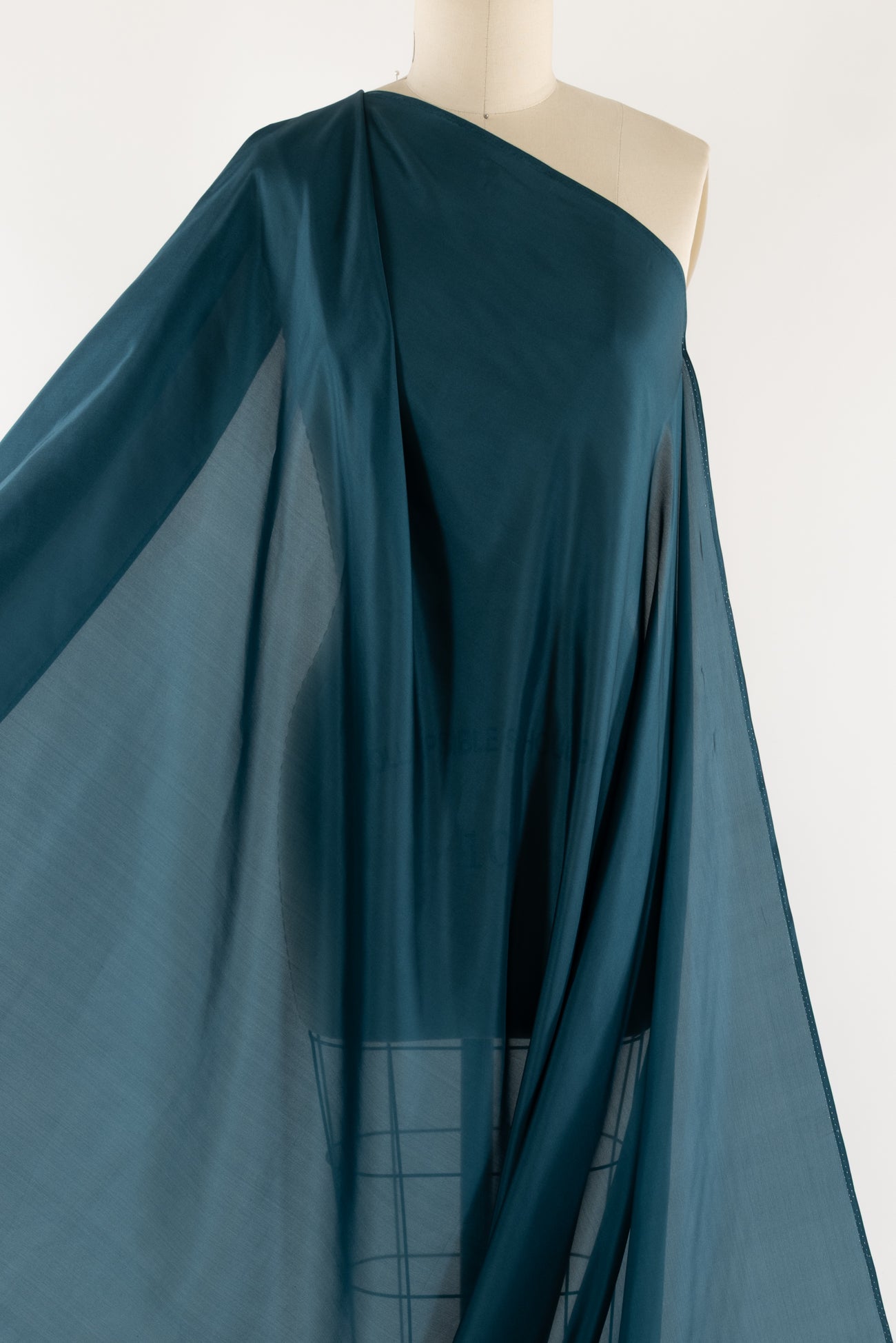 Lagoon Teal China Silk Woven
