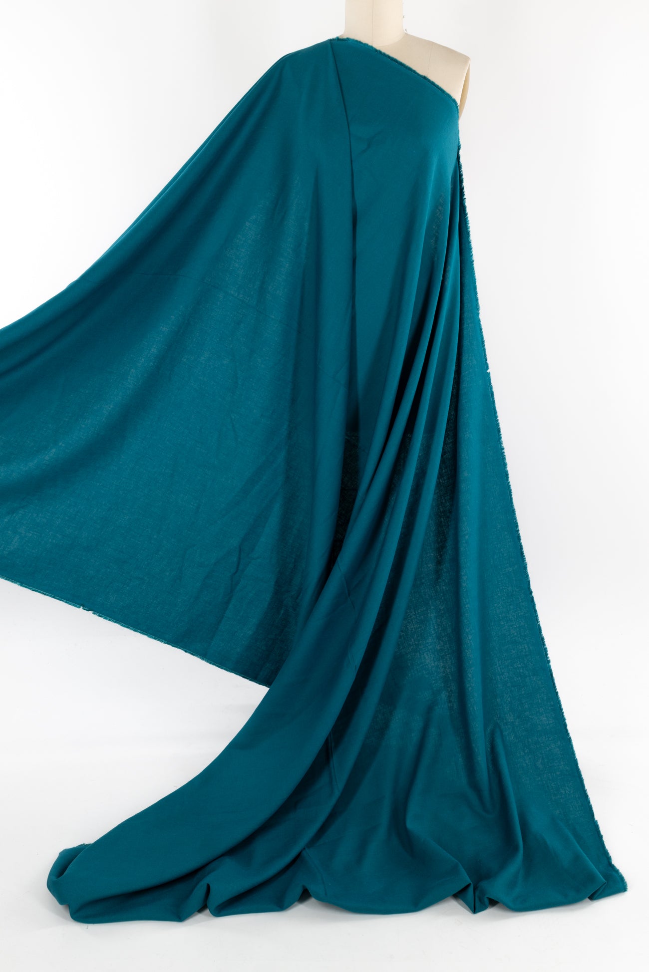 Lake Superior Teal Linen Blend Woven