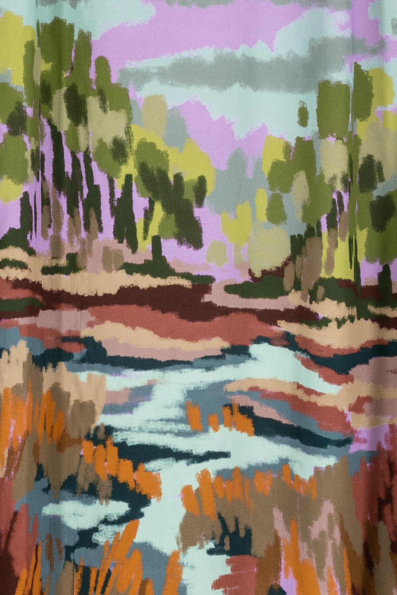 Landscape Viscose Crepe Woven SOLD BY THE PANEL