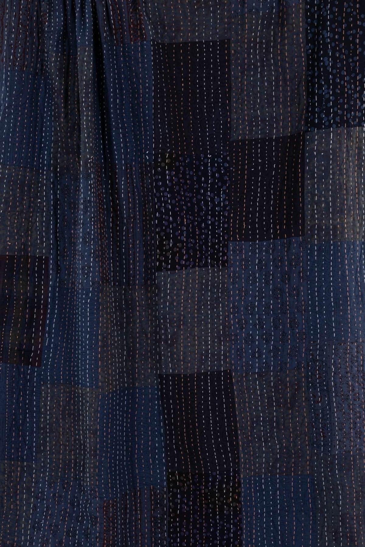 Lapis Cotton Kantha Woven - Marcy Tilton Fabrics