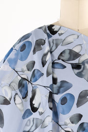 Lapis Leaves Danish Viscose Woven