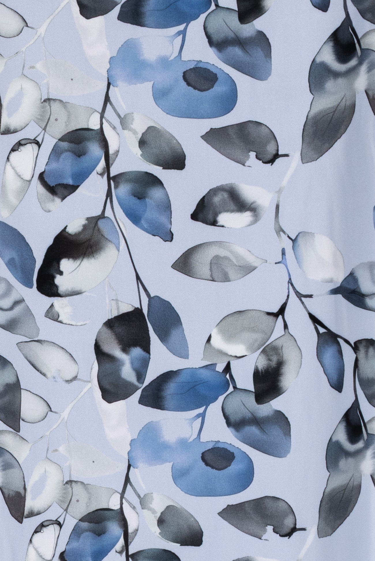 Lapis Leaves Danish Viscose Woven