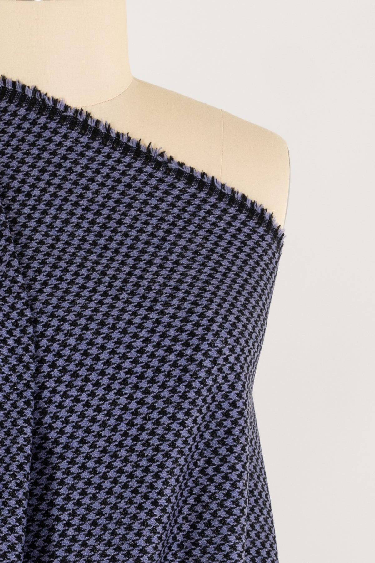 Lavender Houndstooth Italian Wool/Lurex woven