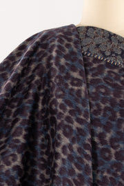 Lavender Leopard Italian Alpaca/Wool Woven