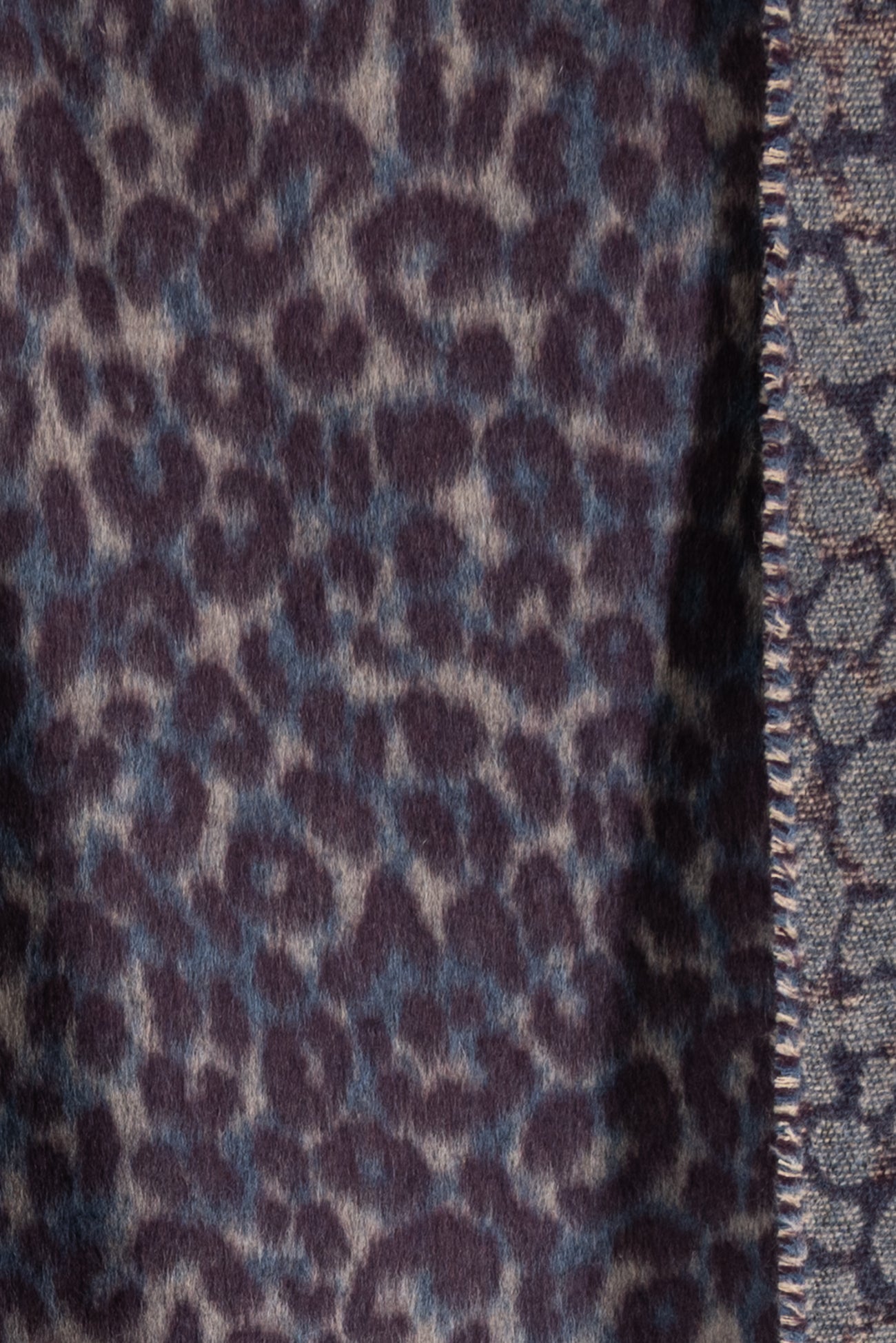 Lavender Leopard Italian Alpaca/Wool Woven
