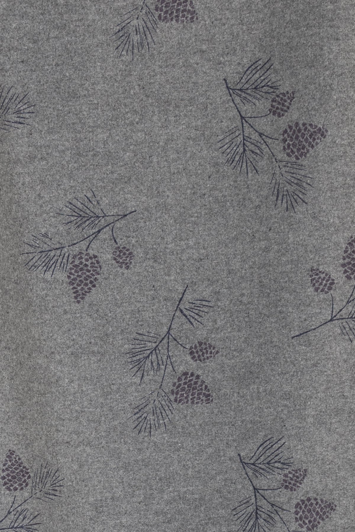 Lavender Pine Cones Cotton Flannel Woven