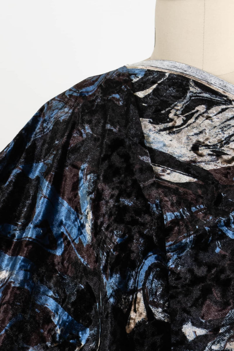 Lazuli Panne Velvet Knit - Marcy Tilton Fabrics