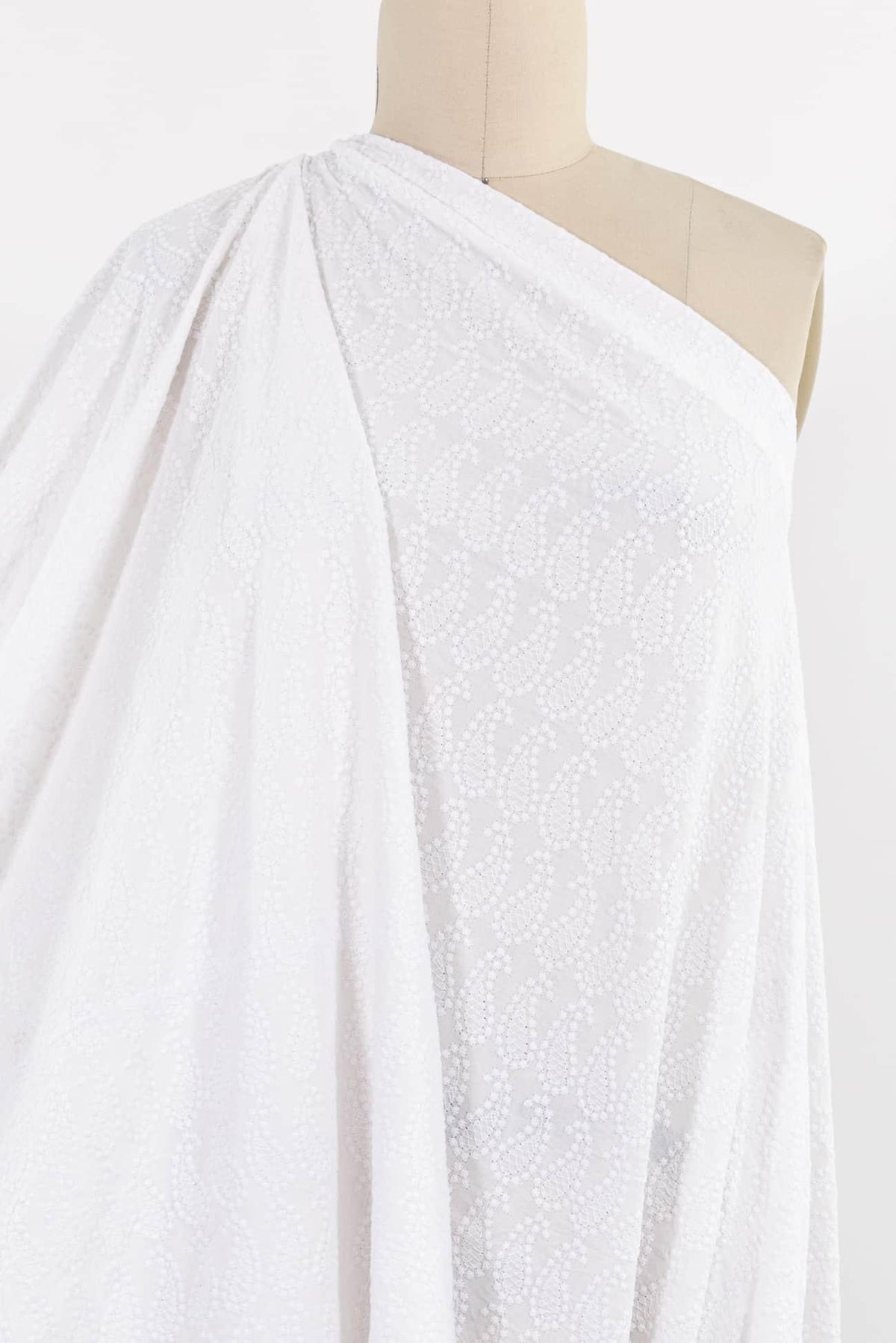 Leya Embroidered Indian Cotton Woven - Marcy Tilton Fabrics