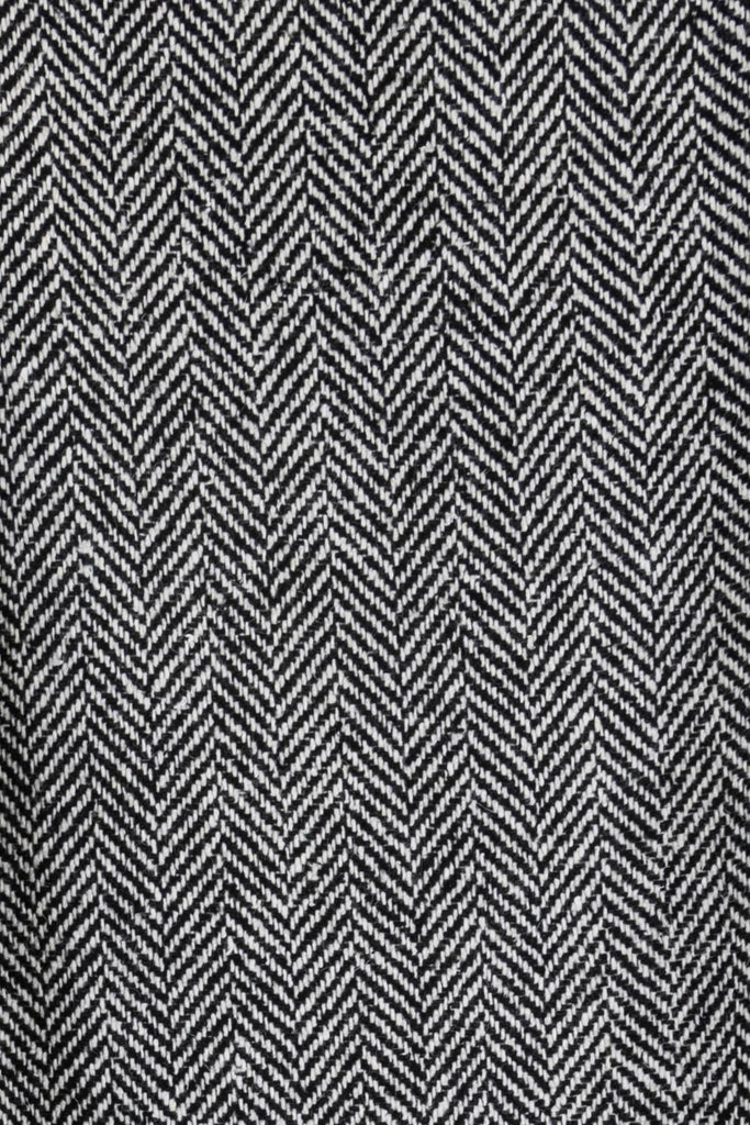 Licorice Herringbone Scottish Wool Woven - Marcy Tilton Fabrics