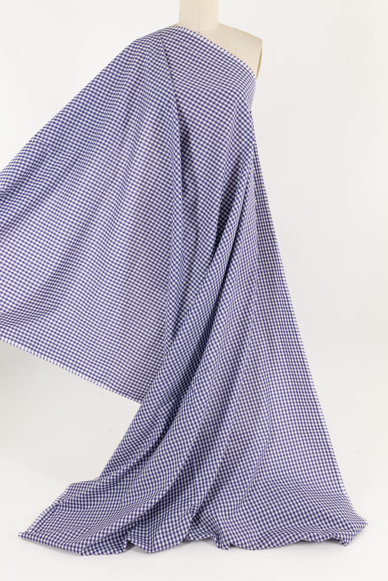 Lilac Gingham Japanese Cotton Woven