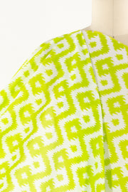 Lime Spritz Italian Cotton Woven