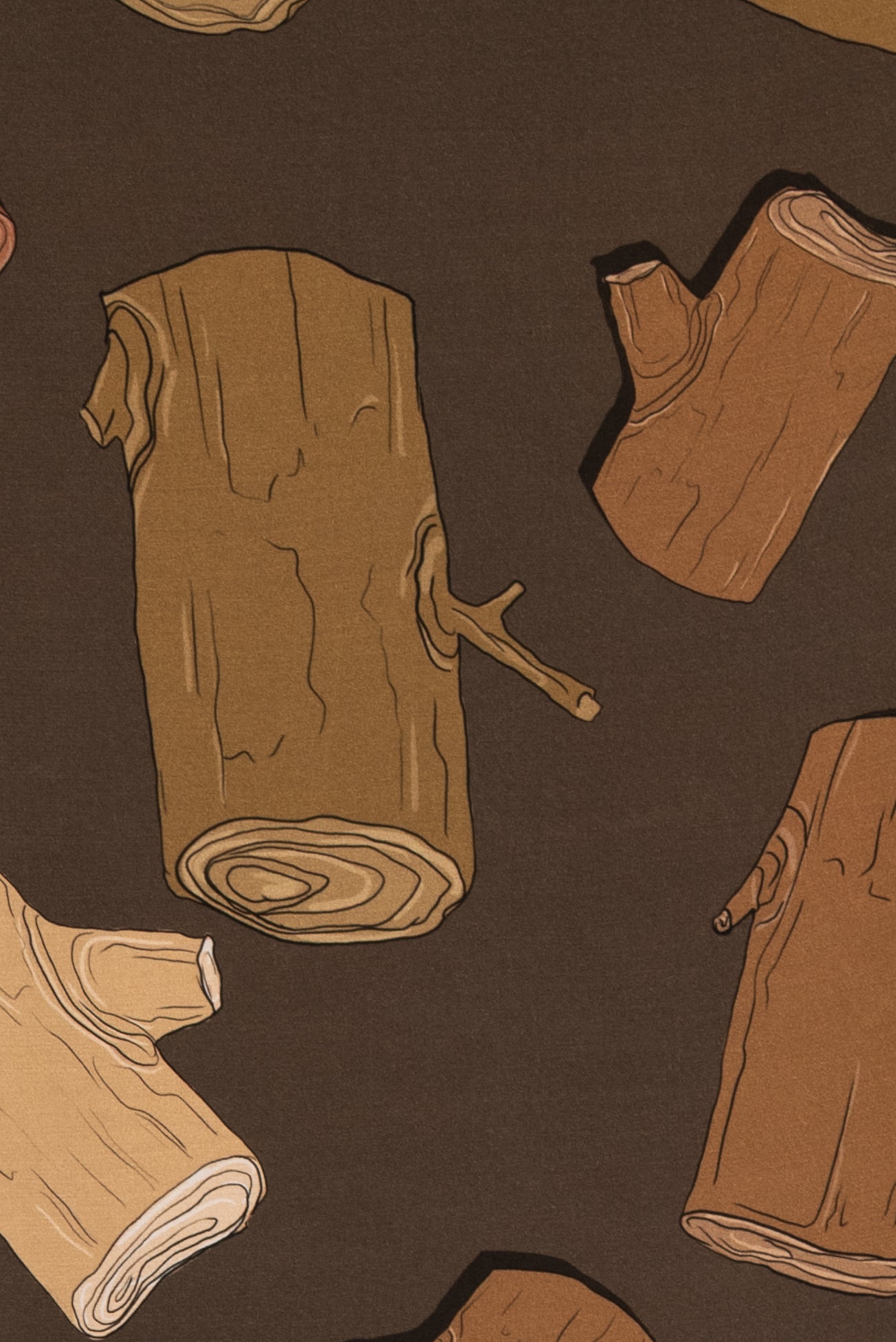 Log Jamboree Italian Viscose Woven