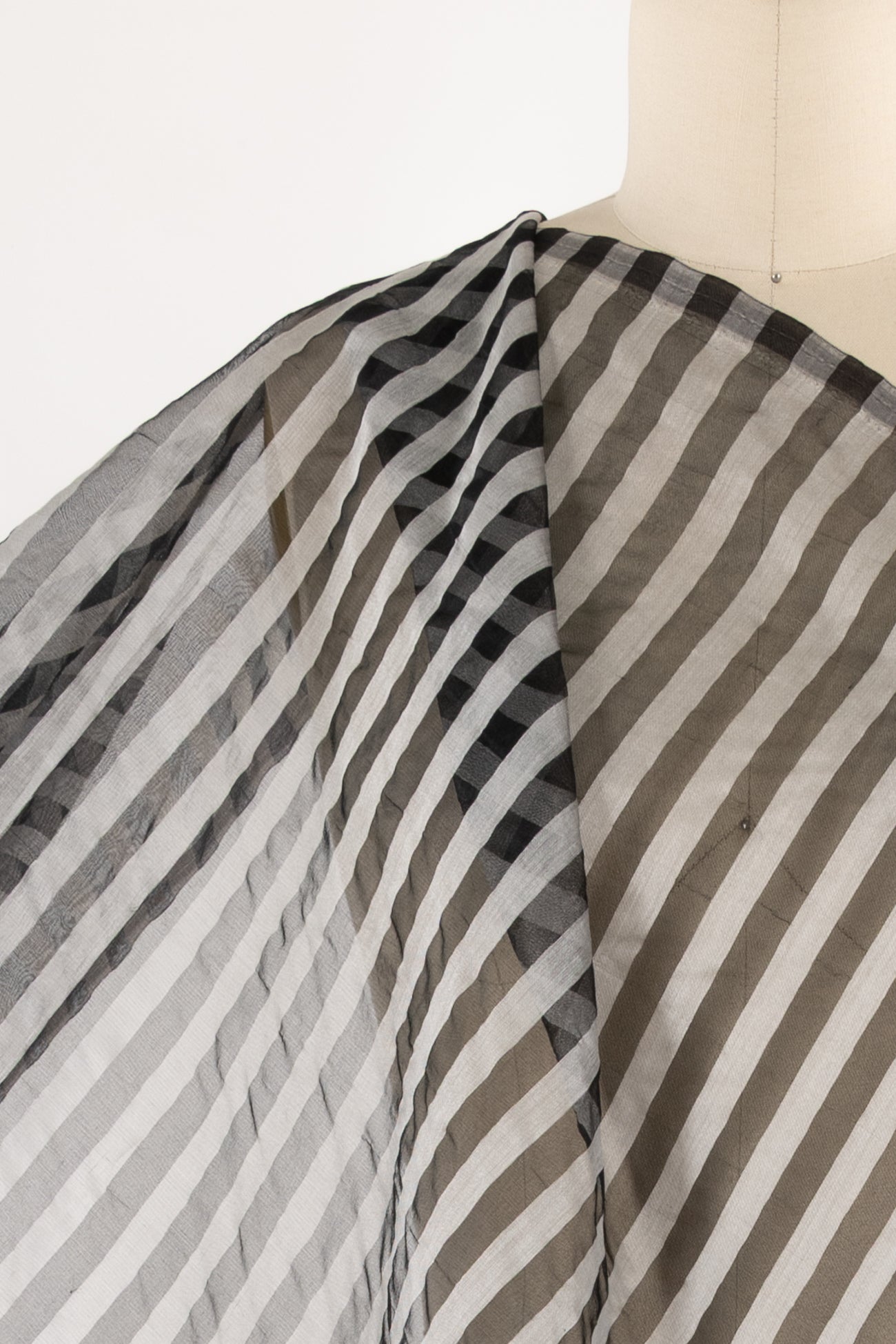 Lumina Stripe Silk Organza Woven