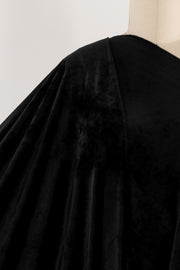 Lush Black Velour Knit