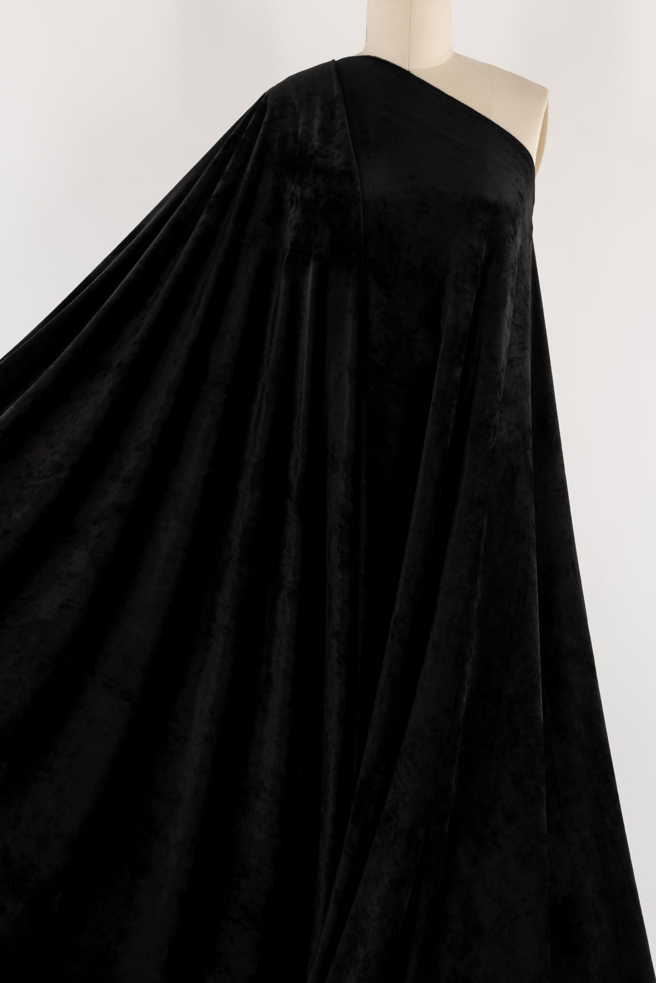 Lush Black Velour Knit