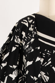 Magpie Border Italian Viscose Woven