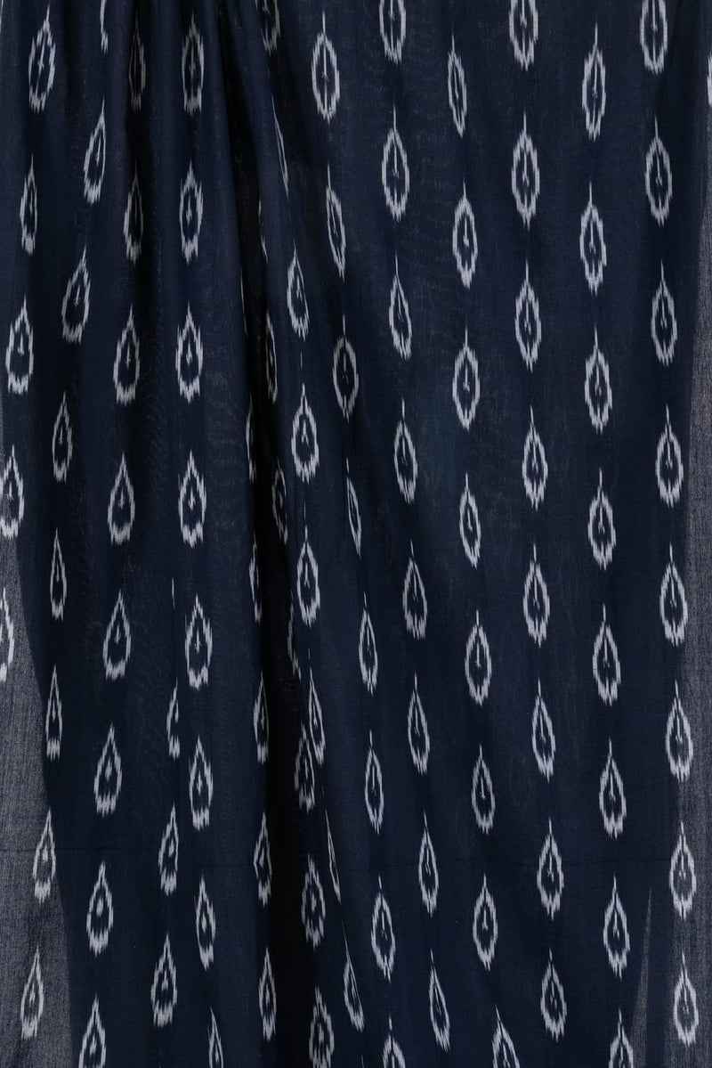 Mahal Blue Cotton Ikat Woven - Marcy Tilton Fabrics