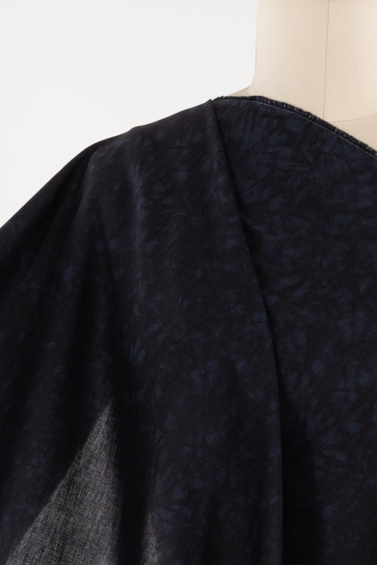 Marbled Navy Japanese Cotton Woven