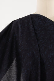 Marbled Navy Japanese Cotton Woven