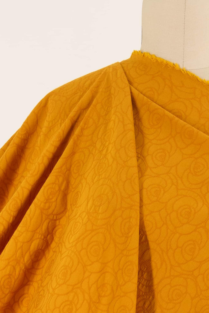 Marigold Stretch Rayon Jacquard Woven - Marcy Tilton Fabrics