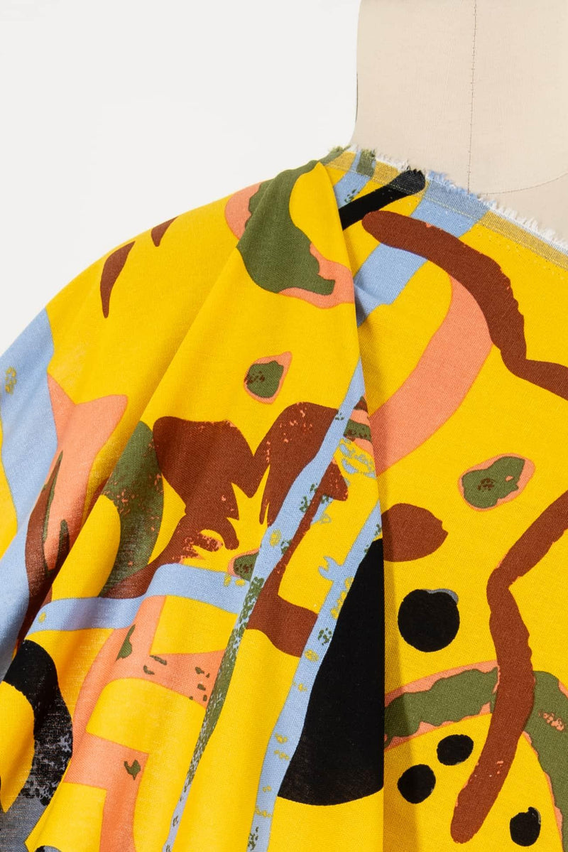 Mary Sunshine Rayon/Linen Woven - Marcy Tilton Fabrics