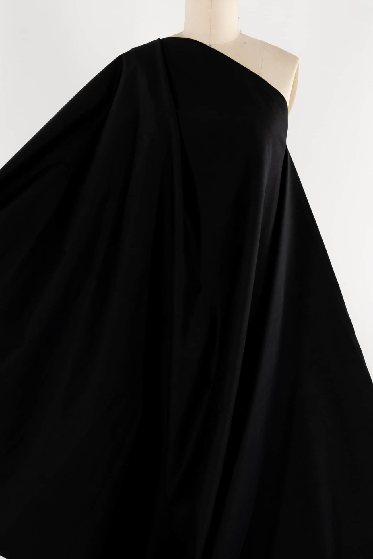 Matte Black Denim Woven