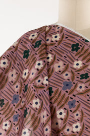 Mauve Blossoms Organic Cotton Woven