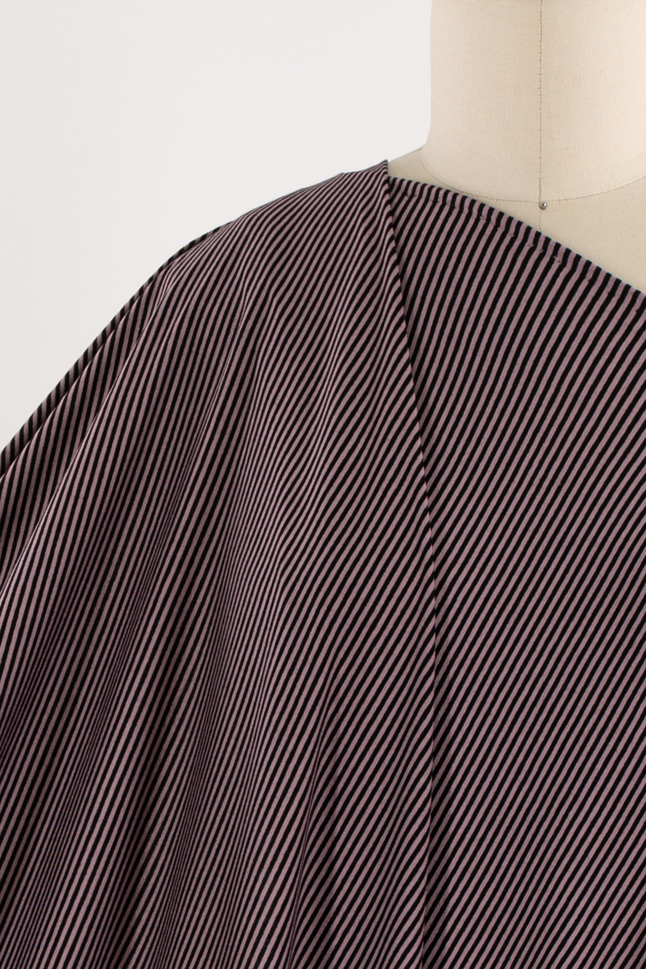 Mauve USA Stripe Rayon Knit