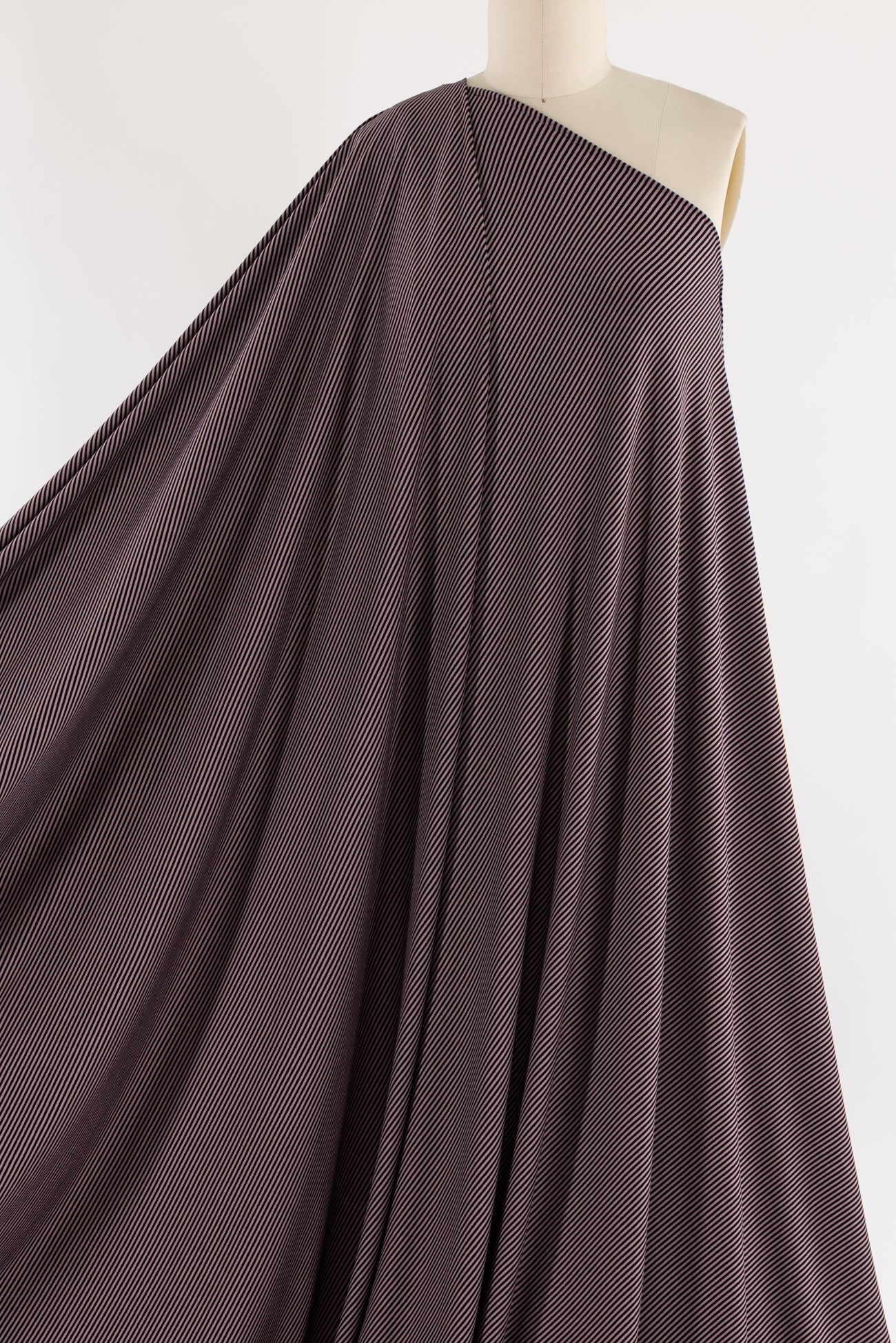 Mauve USA Stripe Rayon Knit