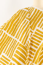 Mellow Yellow Japanese Cotton Seersucker Woven